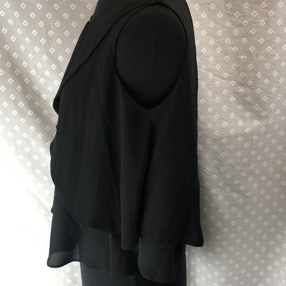 Zara Black Ruffle Tank - Picture 4 of 7